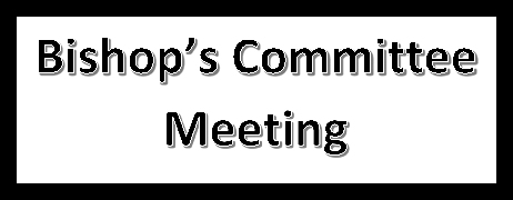 July Bishop's Committee meeting
